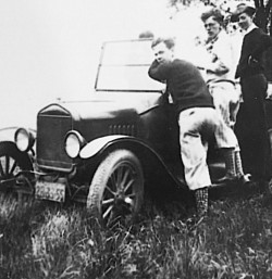 Bill and Friends with 1925 Ford Touring Car.